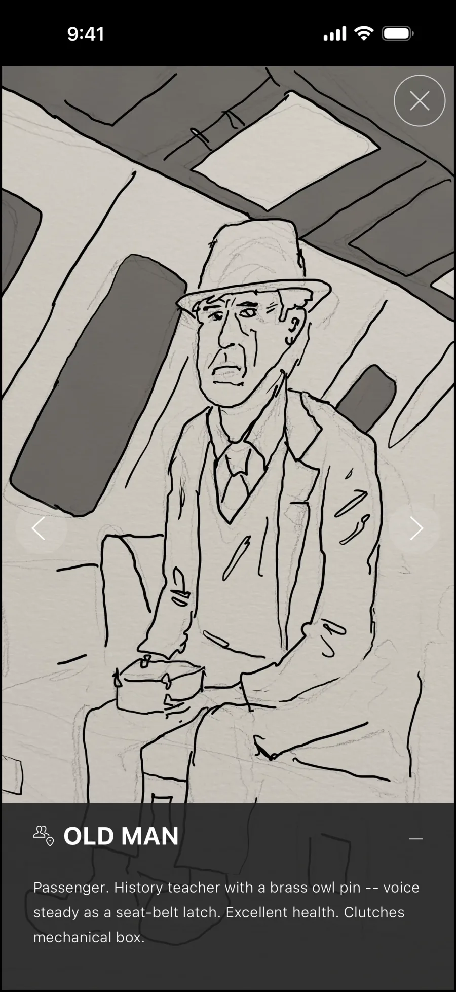A full-page portrait of the Old Man