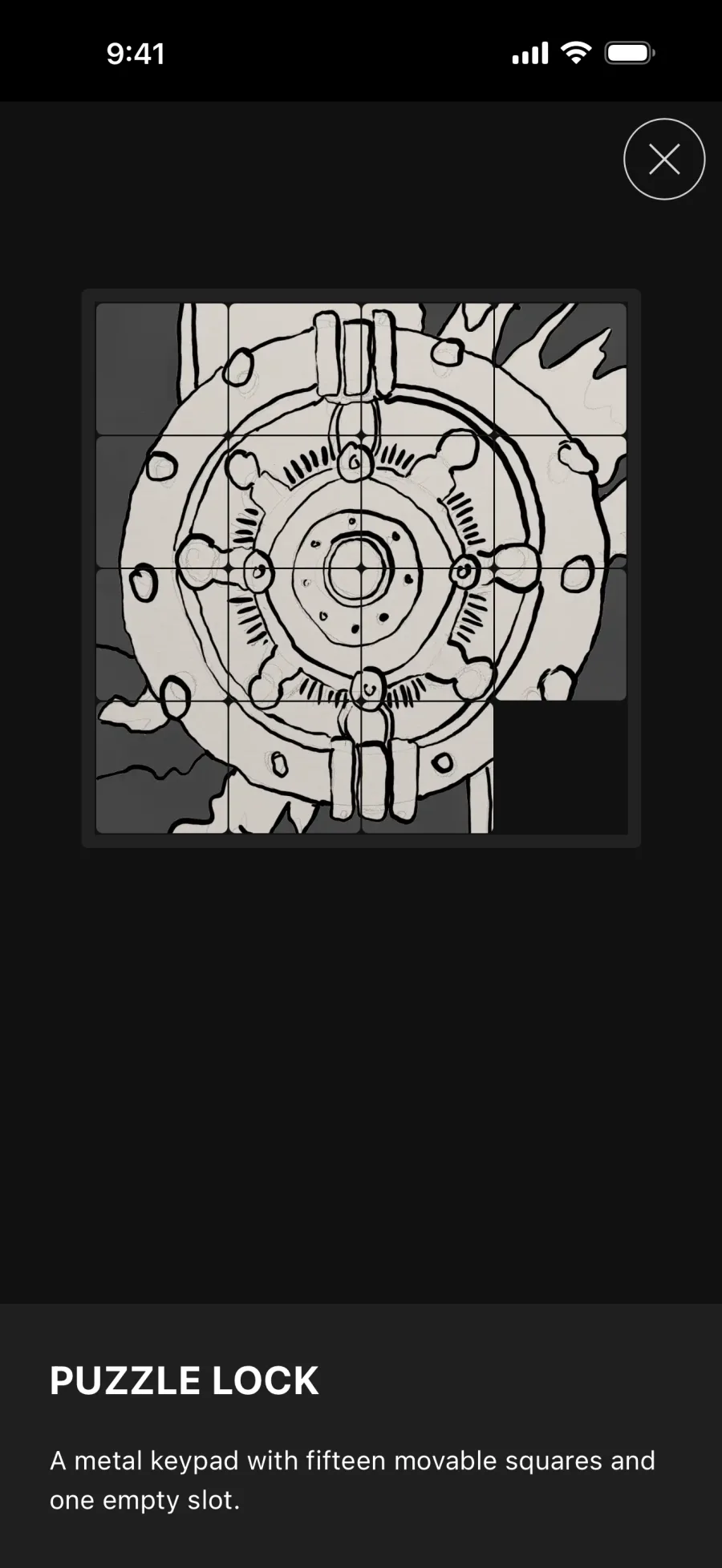 The Puzzle Lock, a sliding puzzle